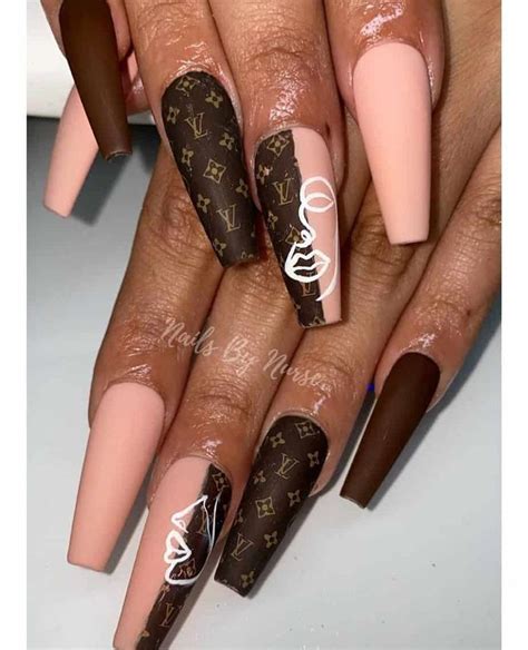 white louis vuitton acrylic nails|louis vuitton nails.